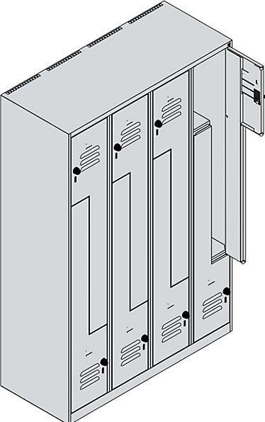 Actual product image C+P Z-locker Classic PLUS (120 cm, 185 cm)
