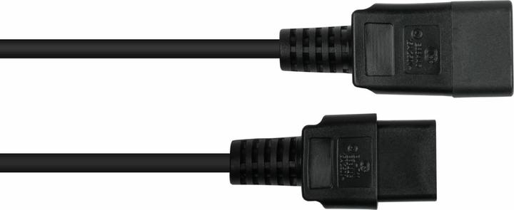 Produktbild Kabelmeister Kaltgeräteverlängerung Kaltgeräte-Stecker C20 an Kaltgeräte-Buchse C19, schwarz, 1,50m (0.50 m, C19, C20)
