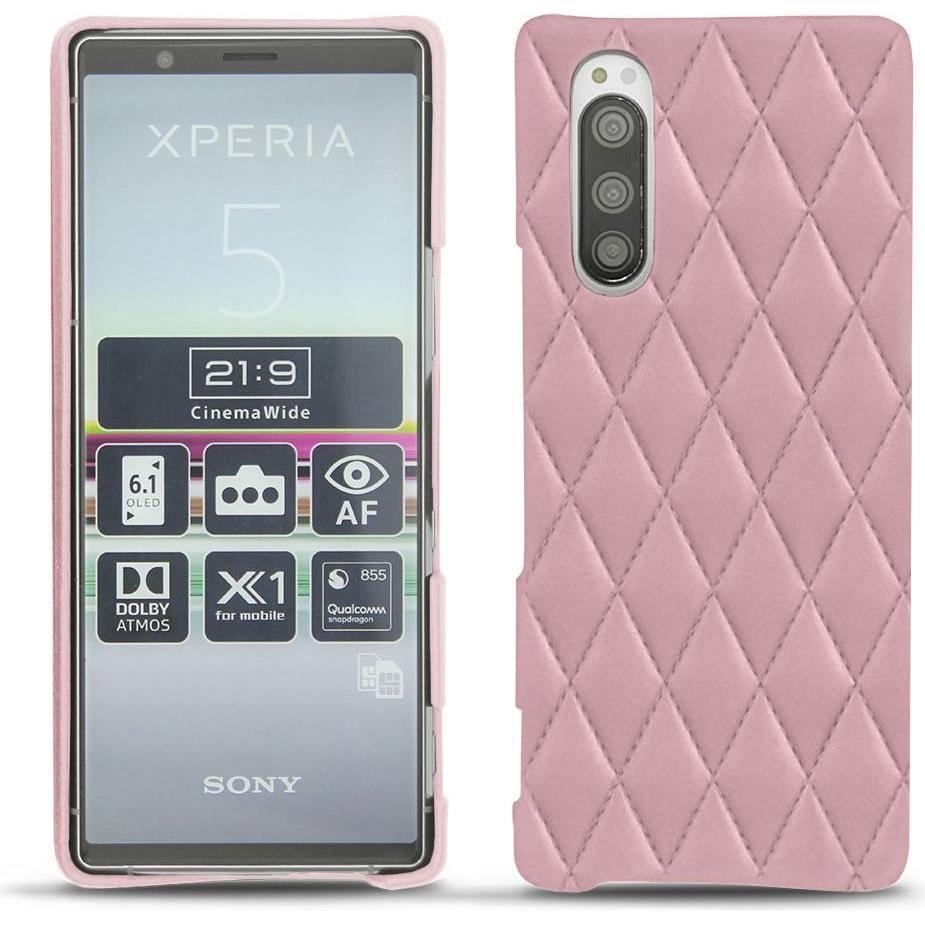 Noreve Lederschutzhülle (Sony Xperia 5), Smartphone Hülle, Rosa