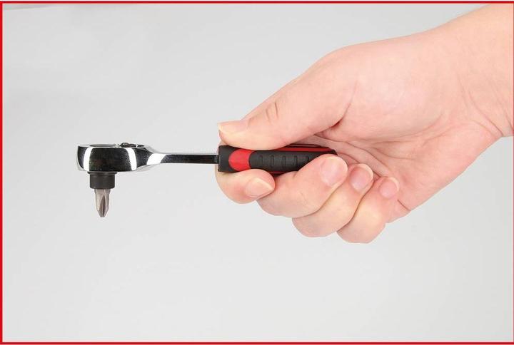 Produktbild KS Tools 1/4" CHROMEplus Bit-Umschalt-Knarre (1/4")
