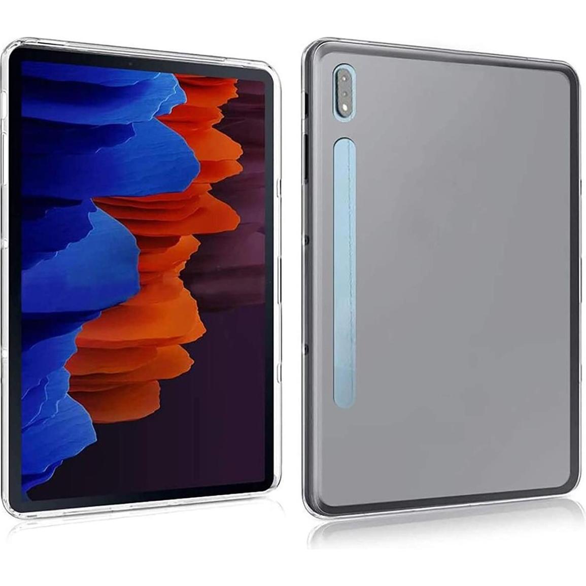 Thumbnail - König Design Samsung Galaxy Tab S7 Plus durchsichtige Tablethülle Schutzcase Transparent Neu (Galaxy Tab S7+), Tablet Hü...