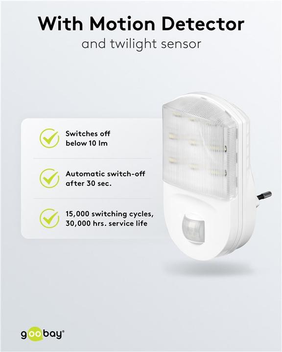 Productafbeelding Goobay 96500 Bewegingsmelder Infraroodsensor Bedraad