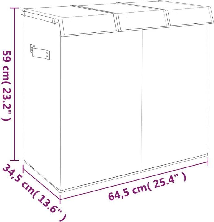 Actual product image vidaXL Wäschekorb