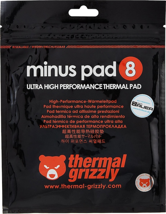Productafbeelding Thermal Grizzly Minus Pad 8 (3 mm, 8 W/m K)