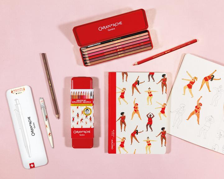 Immagine prodotto Caran d'Ache Kugelschreiber 849 Nina Cosford (Crema, Multicolore, 2x)