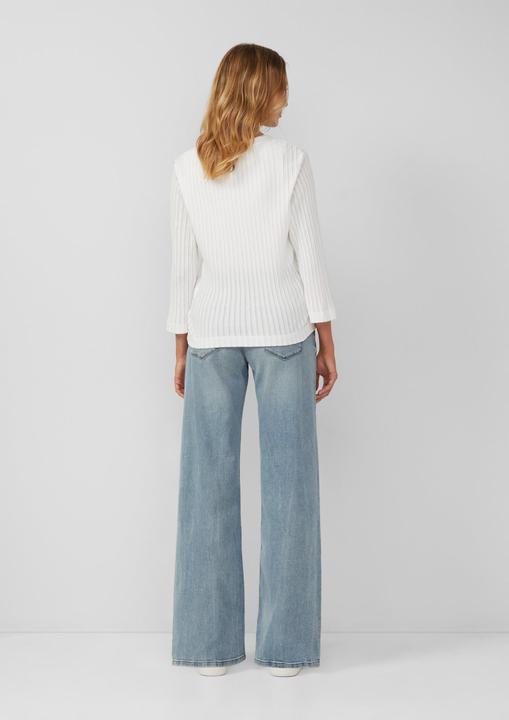 Produktbild s.Oliver T-Shirt Semitransparente Strickjacke aus Ajour-Rippe (44)