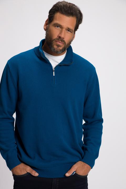 Produktbild JP1880 JP 1880 Stricktroyer, Stehkragen, Zipper, Langarm, bis 7 XL (4XL)