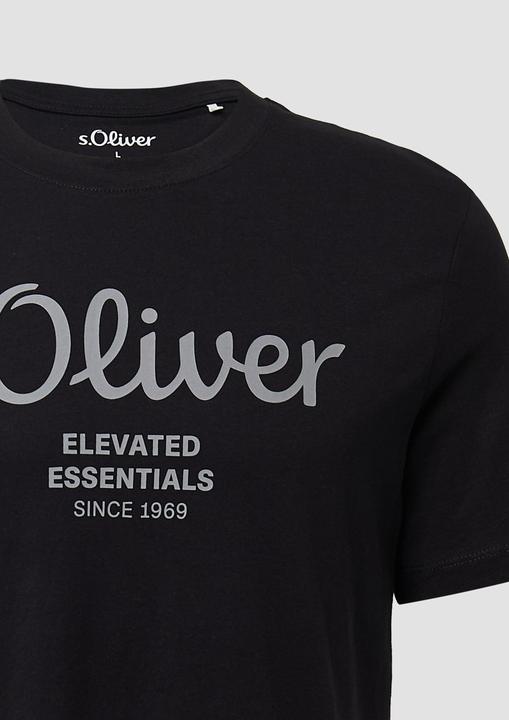 Actual product image S.Oliver T-Shirt Casual Bequem sitzend Logo T-Shirt (M)