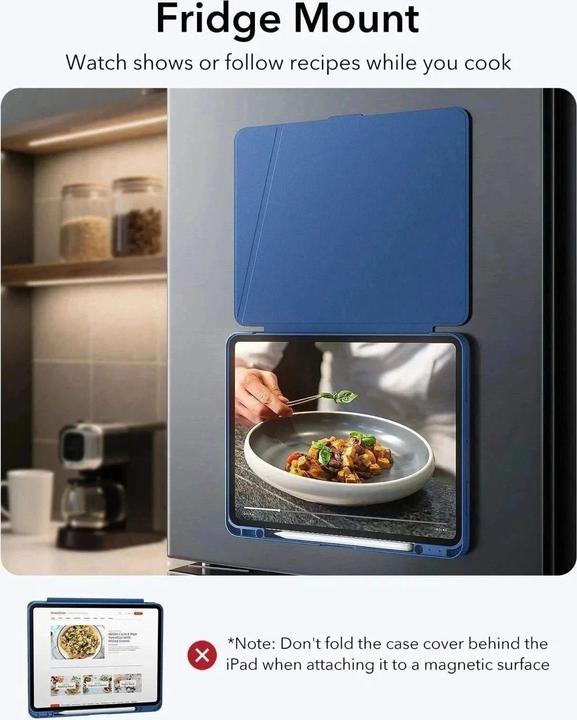 Image du produit ESR - Flip Hybrid (with Pencil Holder) - iPad Pro 11 (2024) / iPad Pro 11 (2025) - Blue (Apple iPad Pro 11 2024, Apple iPad Pro 11 2025)