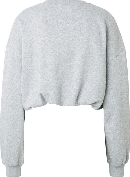 Produktbild Urban Classics Ladies Cropped Gathered Sweatshirt heathergrey S (S)