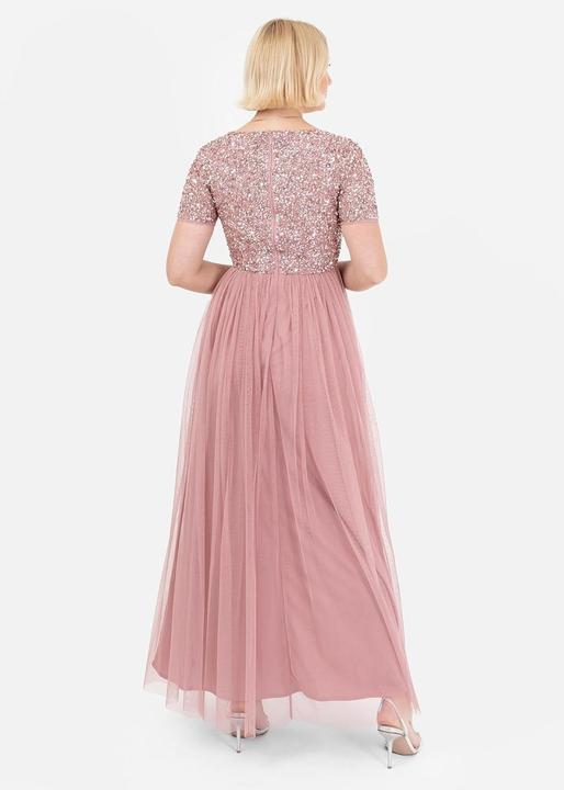 Produktbild Herba V-Ausschnitt Maxikleid mit Empire-Taille (44)