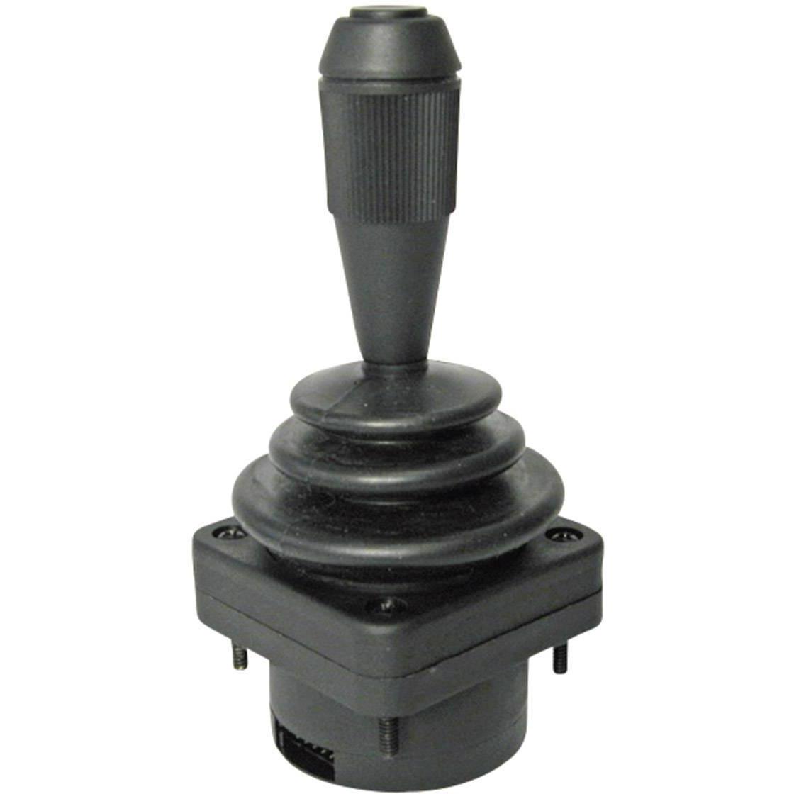 APEM Joystick 2 assi Hall, Pulsante + Interruttore, Nero