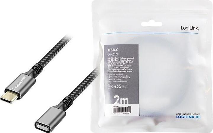 Produktbild LogiLink CUA0109 (2 m, USB 3.2 Gen 1, 100 W)