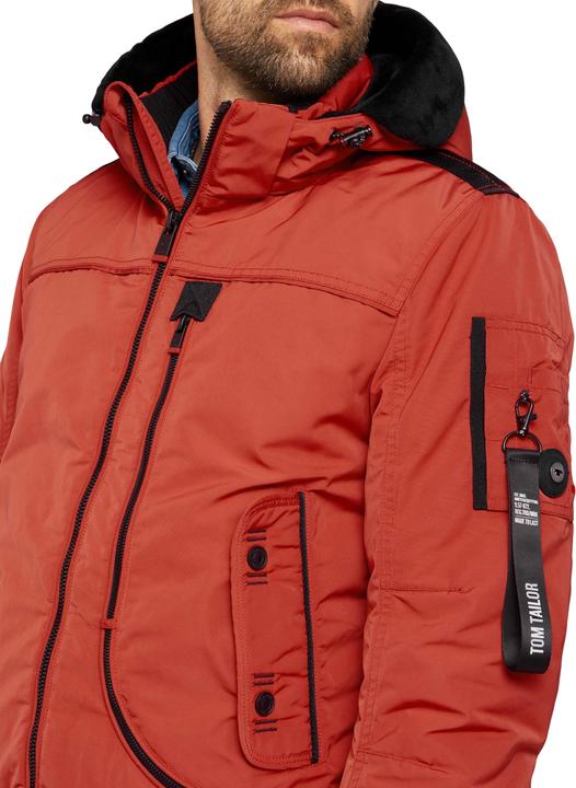 Immagine prodotto Tom Tailor Blouson con cappuccio, tasche con zip e chiusura frontale (M)