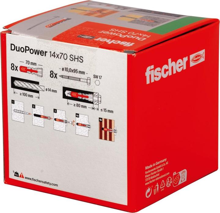 Produktbild Fischer DuoPower 14x70 S. (8 Stk.)