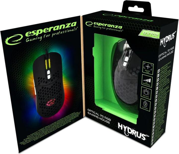 Actual product image Esperanza EGM702 Mouse right USB Optical 7200 DPI (Cable)