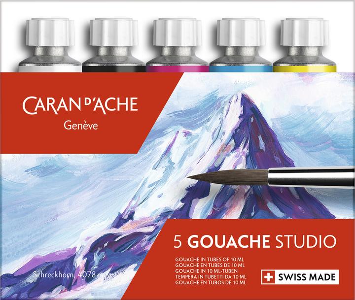 Image du produit Caran d'Ache Gouache Studio Tuben 21ml Kartonschachtel (Multicolore, 50 ml)