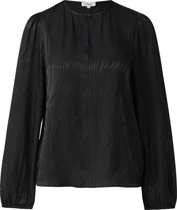 Immagine prodotto s.Oliver Bluse Fliessende Jacquardbluse mit Raffung (40)