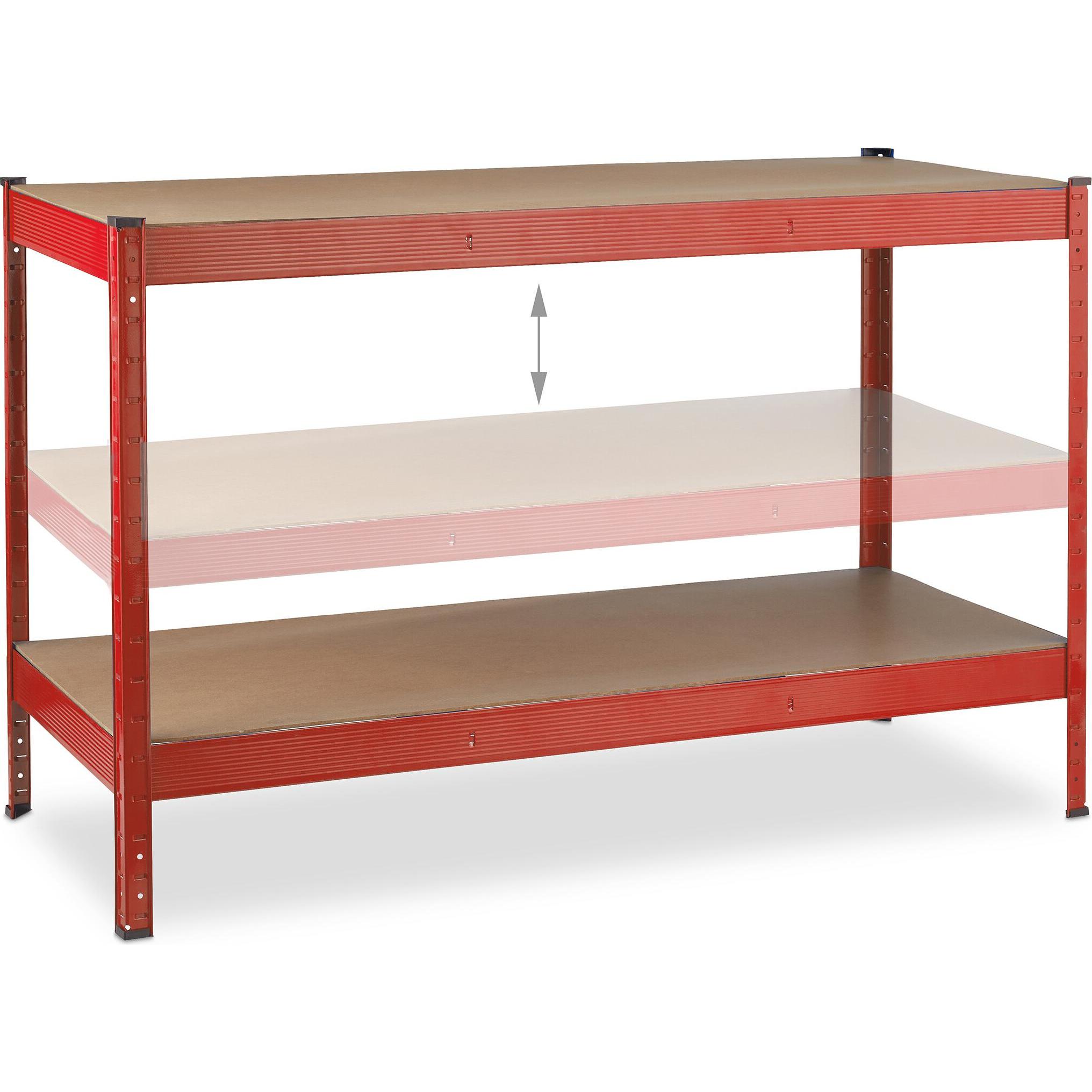 Relaxdays, Werkbank + Arbeitsbock, Werkbank (141 cm, 61 cm)