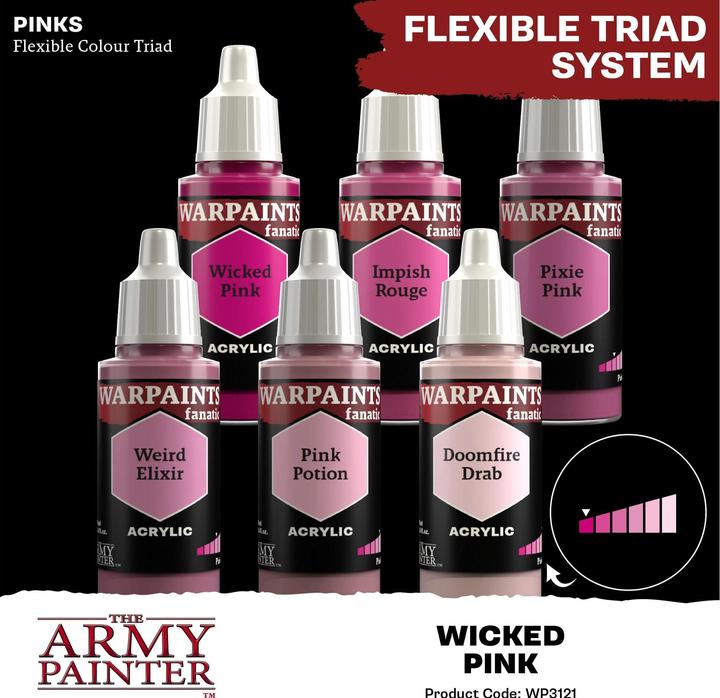Actual product image The Army Painter Colour Warpaints Fanatic: Wicked Pink 18 ml (18 ml)