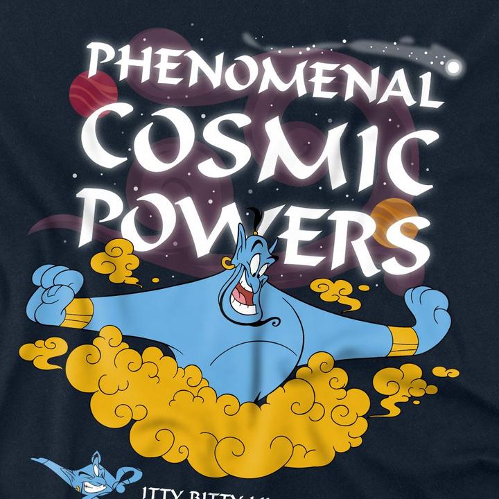 Actual product image Aladdin Unisex Adult Has Phenomenal Cosmic Powers T-Shirt (M)