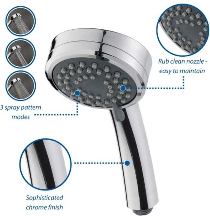 Image du produit Triton Mitigeur thermostatique douche avec douchette et pomme de douche