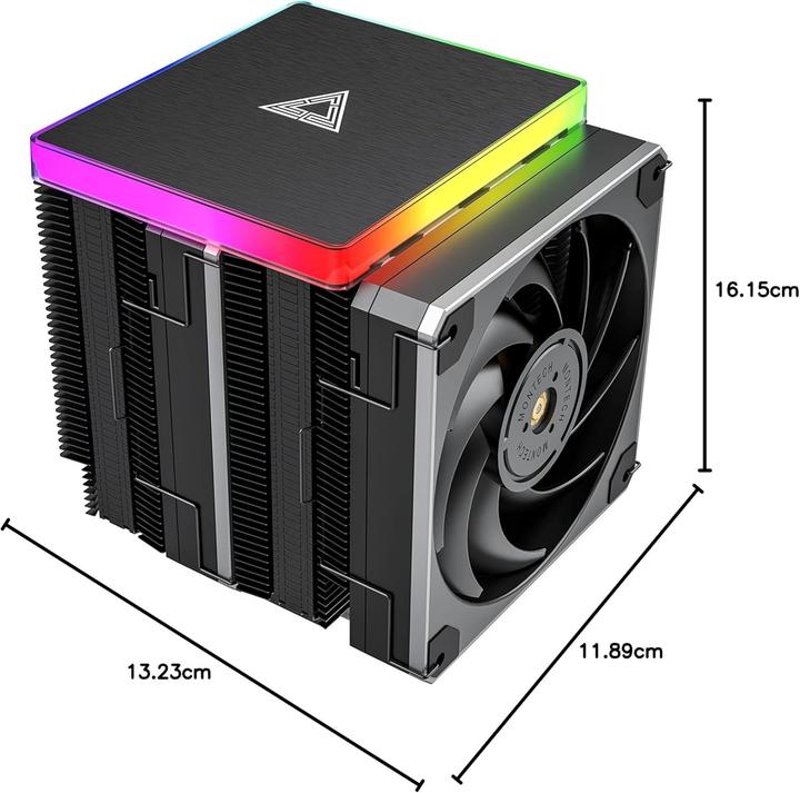 Montech Metal DT24 Premium CPU-Kühler, ARGB, 2x120mm (158 mm)