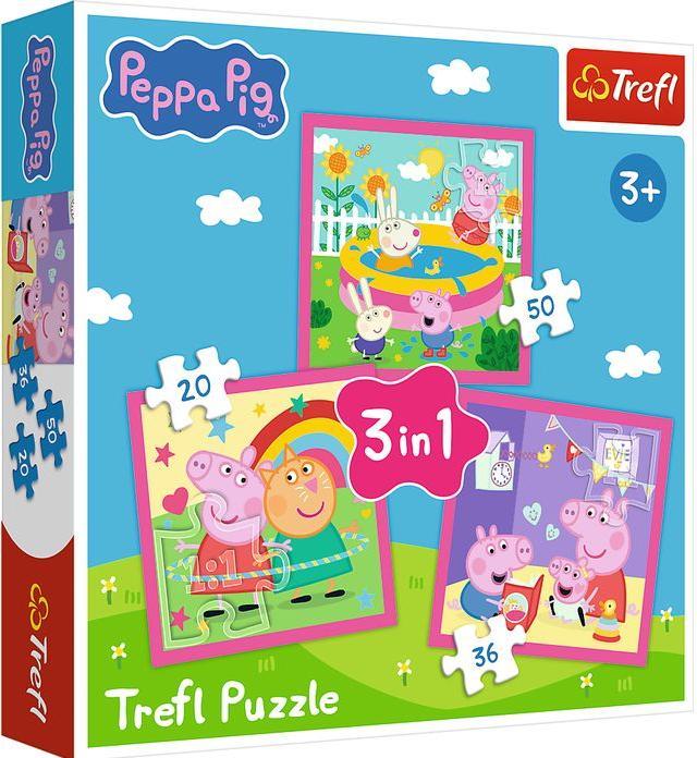 Image du produit Trefl Puzzle 3 en 1 - Peppa Pig (20 pièces)