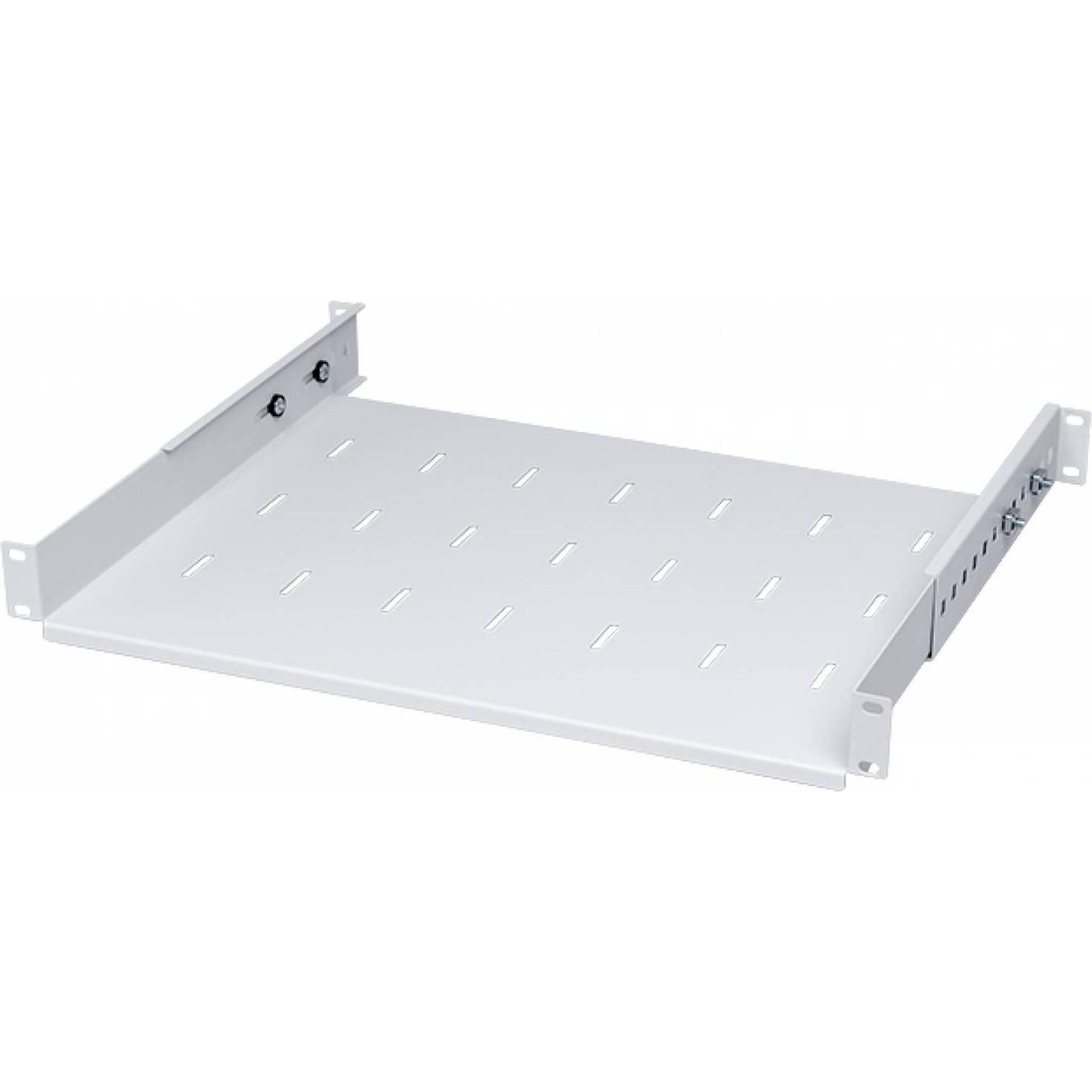 Stalflex Scaffale Rack Regolato 19" 1U Grigio RSA19-1U-350G, Accessori per armadio rack, Grigio