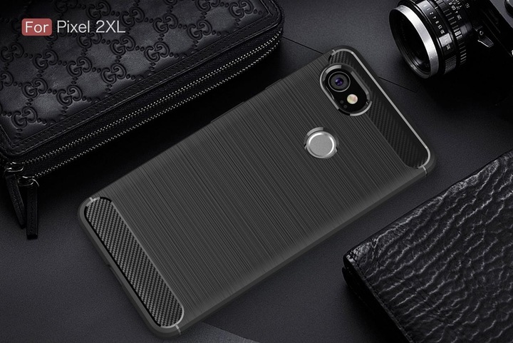 Image du produit Screenguard Google Pixel 2 XL Housse Carbon Brushed Soft TPU (Google Pixel 2 XL)