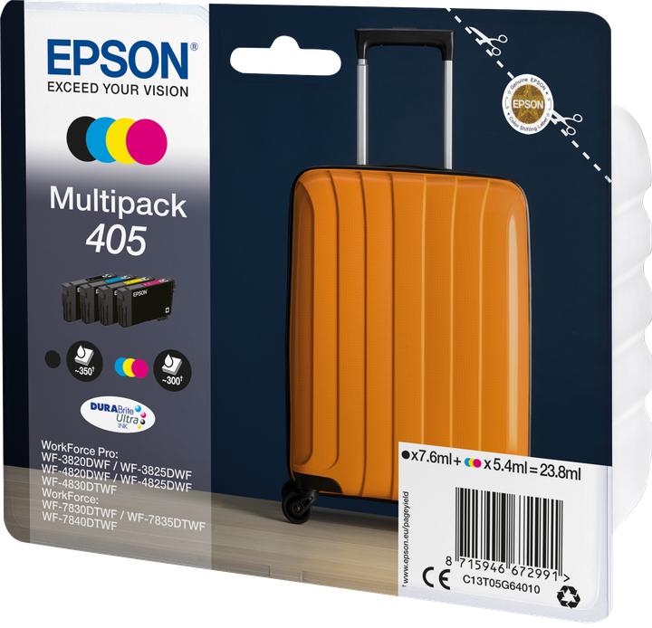 Actual product image Epson Multipack Ink 405 CMYBK (M, C, Y, FC)