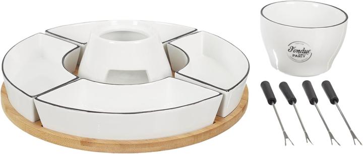 Immagine prodotto Cook Concept scatola della fonduta supporto di bambù cupx4 e p4