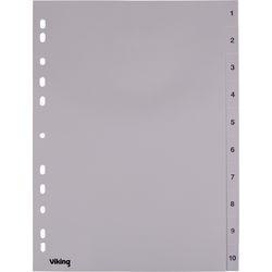 Thumbnail - Office Depot, Ordner Zubehör, Register A4 10-teilig Grau 4-fach