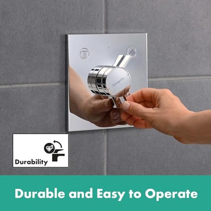 Produktbild hansgrohe HG Thermostat DuoTurn E UP, 2 Verbraucher verchromt