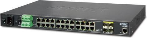 Planet Industriale L2 Gigabit Managed Switch 24 porte Gigabit 4 slot SFP condivisi Montaggio a rack (24 Porti)