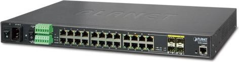 Immagine prodotto Planet Industriale L2 Gigabit Managed Switch 24 porte Gigabit 4 slot SFP condivisi Montaggio a rack (24 Porti)