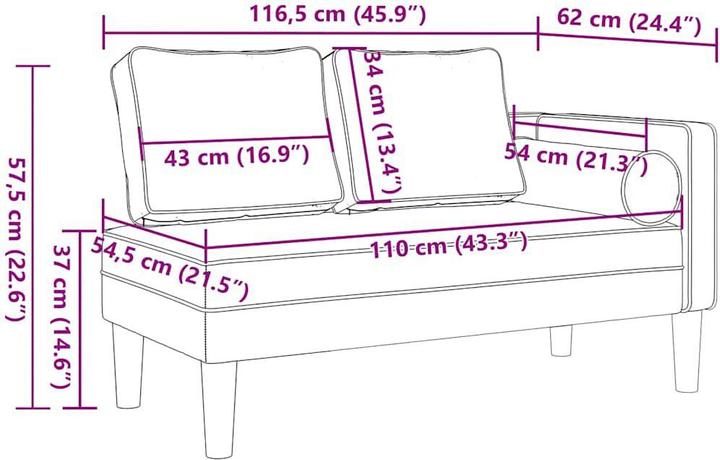 Actual product image vidaXL 10-piece garden lounge set with cushions (2 person sofa)