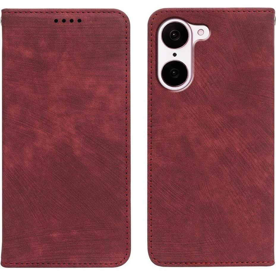 Cover-Discount OnePlus Nord CE5 - Vintage Flip Case (OnePlus Nord CE5), Cover smartphone, Rosso