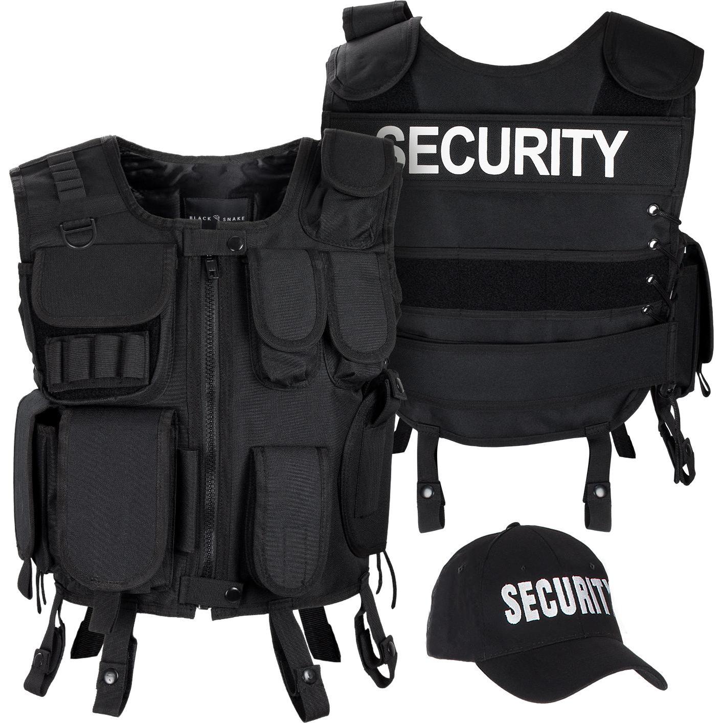 Black Snake Kostüm mit Weste und Cap (L, XL)