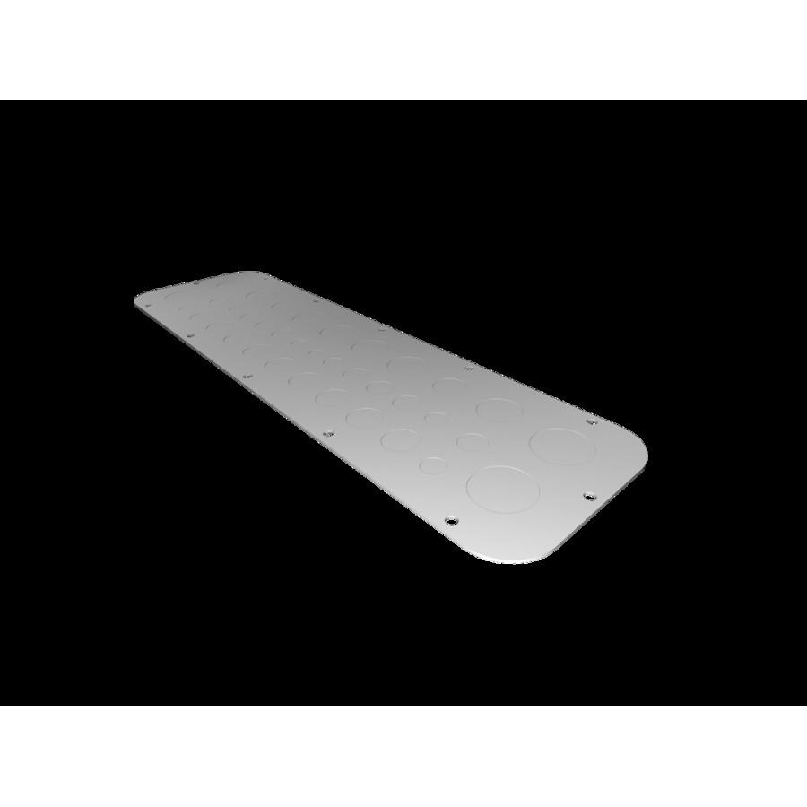 Thumbnail - Rittal Metall-Flanschplatte AX metr. Vorprägung Gr. 4 534x149mm, Serverschrank Zubehör, Grau