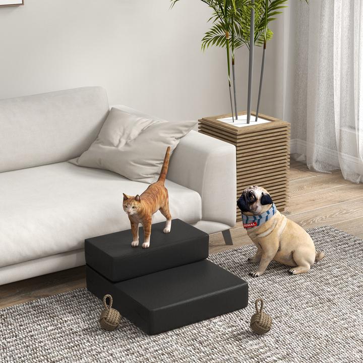 Actual product image PawHut Dog stairs foldable (Dog, Washable)