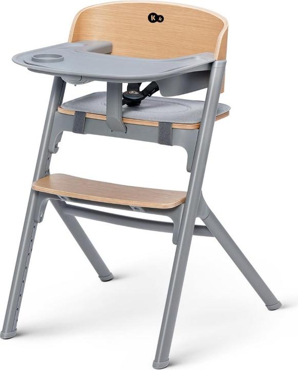 Actual product image KinderKraft Highchair LIVY with baby bouncer CALMEE oak (Highchair)