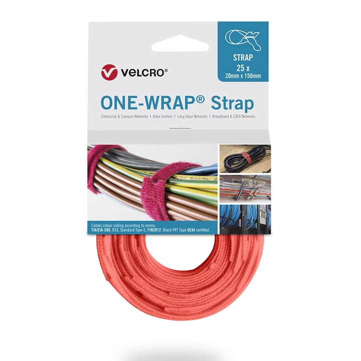 Immagine prodotto Velcro brand Fascetta professionale di marca (Fascette in velcro, 230 mm, 25 pz.)