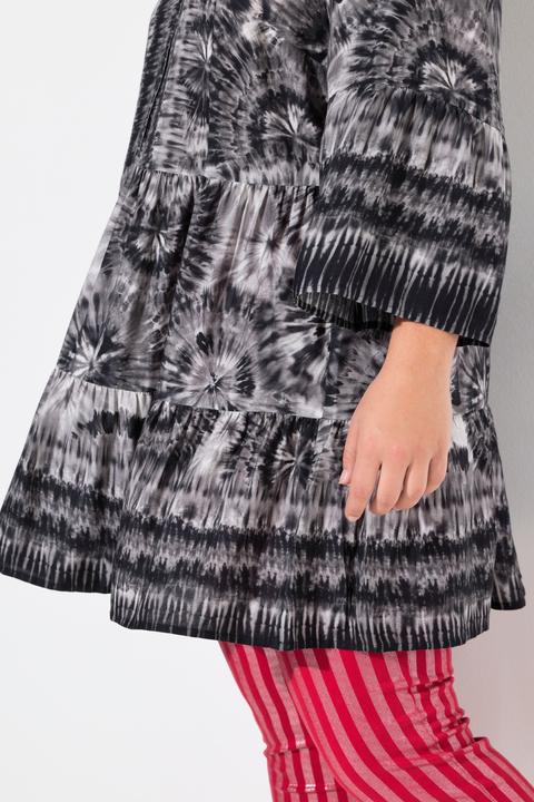 Produktbild Angel of Style Tunika, Blütenmuster, Stehkragen, Knopfleiste, 3/4-Ärmel (54)