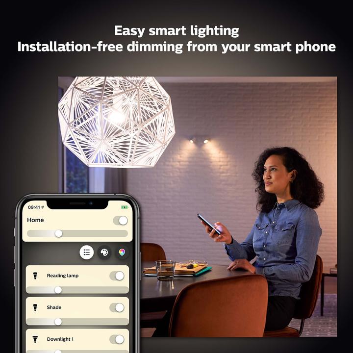 Produktbild Philips Hue White BT (E27, 9.50 W, 806 lm, 2 x, F)