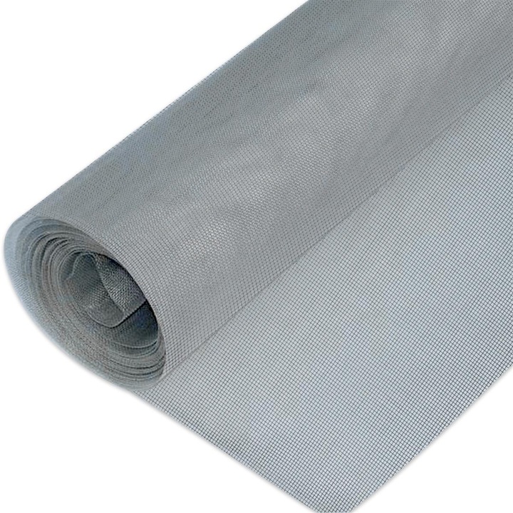 Produktbild Intirilife Fliegennetz in Grau Breite 120cm (120 x 100 cm)