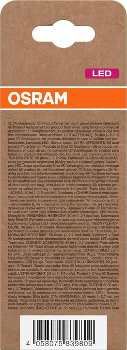 Image du produit Osram LED Classic Edison 75 Filament Energy efficiency class A 5W 827 Clear E27 (E27, 1055 lm, 6 x)