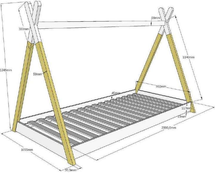 Produktbild pfister Tipi (90 x 200 cm)