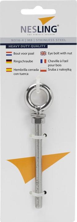 Actual product image Nesling M8 x 100 eyebolt