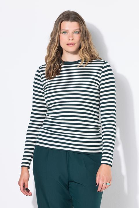 Produktbild Studio Untold T-Shirt, Slim Shape, Ringeljersey, Langarm (58)